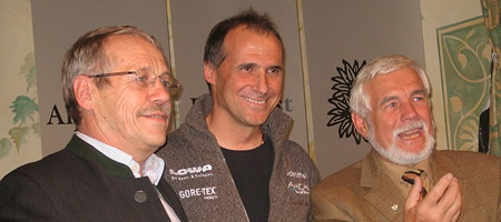 Dr. Karl Gabl, Ralf Dujmovits und Siegfried Weippert