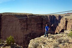 Nick Wallenda vor der Überquerung des Grand Canyon. Quelle: flickr.com ©Lwp Kommunikáció (CC BY 2.0)