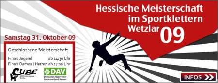 Spannung in Wetzlar: Hessische Meisterschaft im Sportklettern 2009