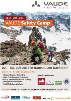 VAUDE Klettersteig Camp vom 2.-5. Juli 2015 in Ramsau am Dachstein