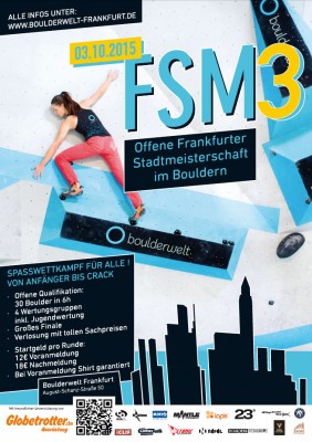3. Offene Frankfurter Stadtmeisterschaft im Bouldern am 03.10.2015 in der Boulderwelt Frankfurt