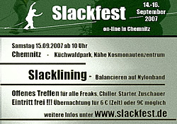 Slackline Fest Chemnitz