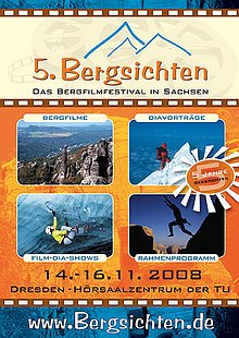 Bergsichten 2008 in Dresden - Poster