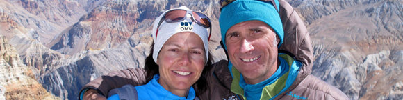 Gerlinde Kaltenbrunner reist mit ihrem Mann Ralf Dujmovits im November nach Innsbruck, um von ihren Welttouren zu erzählen.