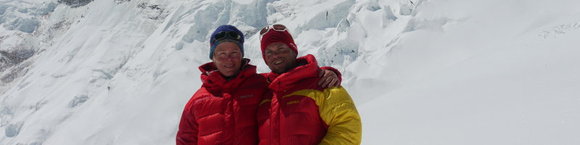 Alix von Melle und Luis Stitzinger 2012 am Manaslu, 8163 m, Nepal