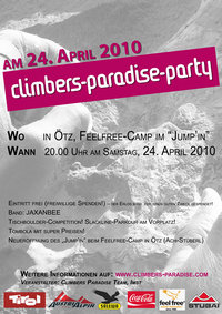 Plakat Climbers Paradise Party