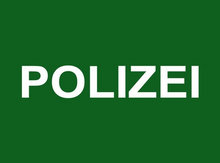 Polizei Schriftzug
