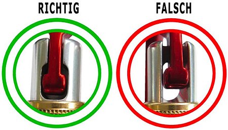Vorsorglicher Sicherheitshinweis für Karabiner STUBAI HMS PRO EASYLOCK