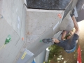 Tsukuru Hori -JPN- during the finals of the Boulder Worldcup 2010 in Munich.