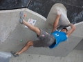 Kilian Fischhuber -AUT- during the finals of the Boulder Worldcup 2010 in Munich. He finished 4. place.