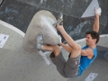 Kilian Fischhuber -AUT- during the finals of the Boulder Worldcup 2010 in Munich. He finished 4. place.