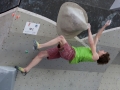 Adam Ondra -CZE- during the finals of the Boulder Worldcup 2010 in Munich.He finished 1. place.