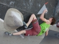 Adam Ondra -CZE- during the finals of the Boulderworldcup 2010 in Munich Germany. He won the competition as well as the Worldcup overall ranking 2010.
