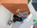 Anna Galliamova -RUS- during the finals of the Boulder Worldcup 2010 in Munich.