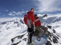 Simon Ammann mit dem Wallisser BergfÂ¸hrer Michael Lerjen.