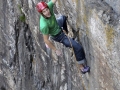 A happy James Pearson after climbing  Muy Caliente (E10 6c) in Stennis Ford Pembroke on his second attempt ground up.