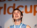 Dimitry Sharafutdinov of Russia during the Mens finals of the IFSC Boulderworldcup held in Munich, Germany.