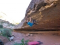 Nacho Sánchez klettert Crisis (8C/+) in Crevillente, Spanien (c) Rebeca Morillo