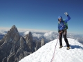 Christina on top of Cerro Torre (c) Caro North