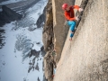 Leo Houlding in der Mirror Wall (c) Berghaus, Matt Pycroft, Coldhouse Collective