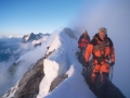 Stephan Siegrist auf dem Mittellegi-Grat am Eiger, 1999 (Photo: Mammut/Thomas Ulrich)