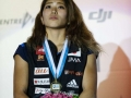 Miho Nonaka beim Boulderweltcup 2016 in München (c) DAV/Marco Kost