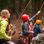 Berghaus Athletin Angelika Rainer zu Besuch beim Ich will da rauf! e.V. (c) Berghaus