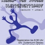 1. Kinder- und Jugendmeisterschaft Sportklettern Sachsen-Anhalt