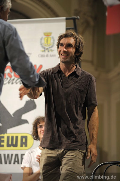 Chris Sharma and Kilian Fischhuber the legends of Arco 2009