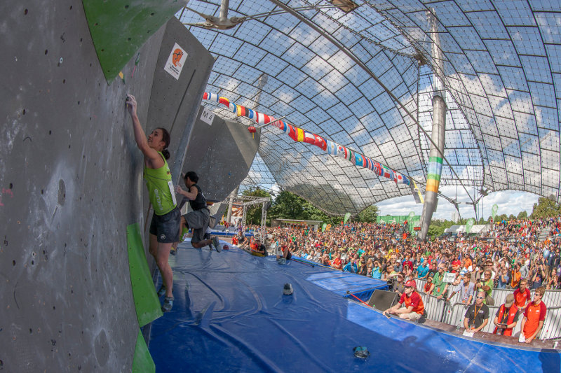 Finale des IFSC Boulderweltcup 2013 in München: Der Countdown läuft