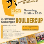 Einladung zum 3. Offenen Coburger Bouldercup