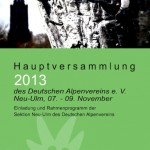 Hauptversammlung des Deutschen Alpenvereins 2013
