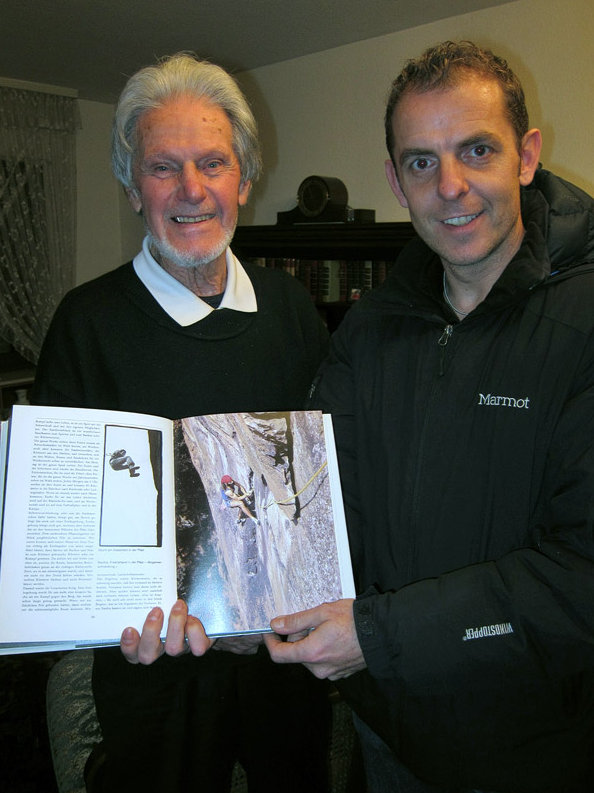 Alexander Wenner im Gespräch mit dem Pfälzer Kletterpionier Hans Laub Alexander Wenner im Gespräch mit dem Pfälzer Kletterpionier Hans Laub