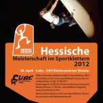 Hessische Meisterschaft im Sportklettern am 28.04.12 in Wetzlar