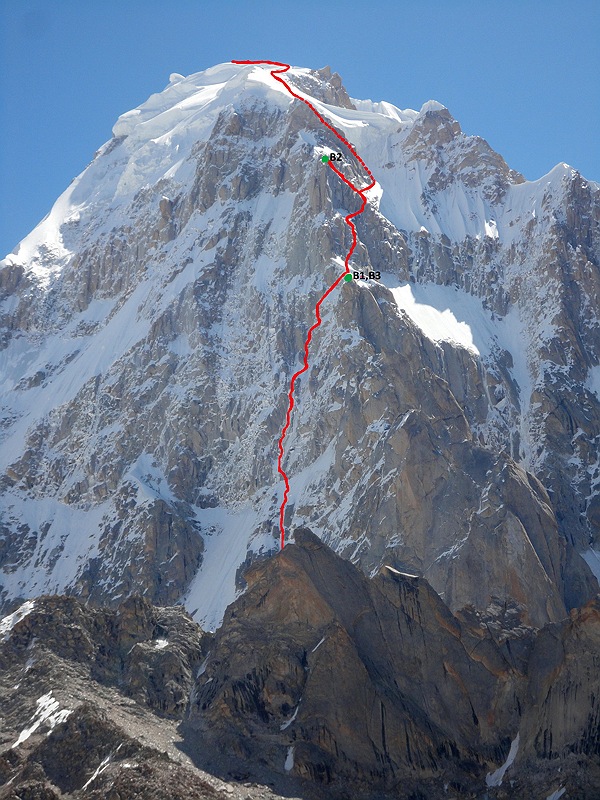 A new Slovenian route on K7 in Himalaya