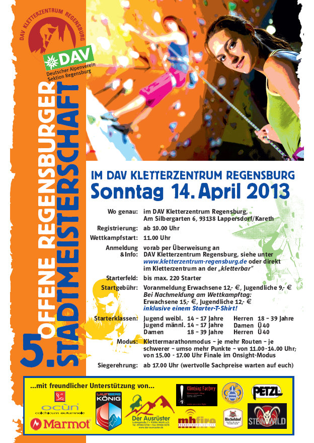 5. Offene Regensburger Stadtmeisterschaft 5. Offene Regensburger Stadtmeisterschaft