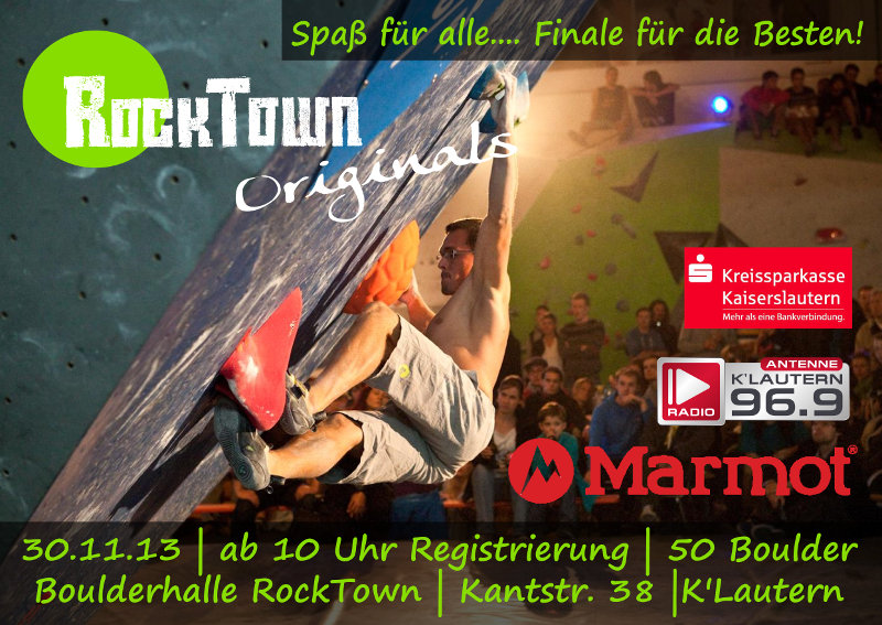 RockTown Originals 2013: Boulderwettkampf in Kaiserslautern RockTown Originals 2013: Boulderwettkampf in Kaiserslautern