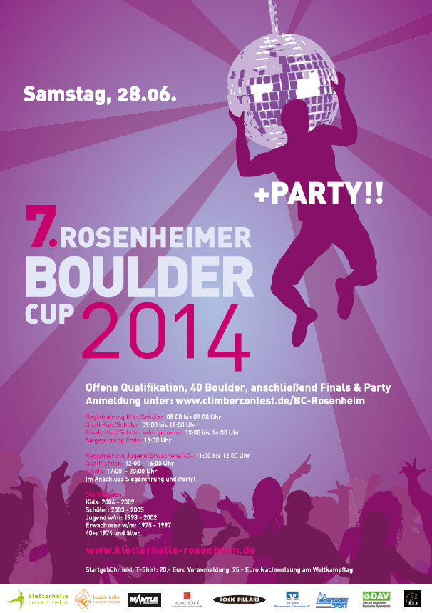 7. Rosenheimer Bouldercup 2014 in der Boulderhalle Rosenheim 7. Rosenheimer Bouldercup 2014 in der Boulderhalle Rosenheim