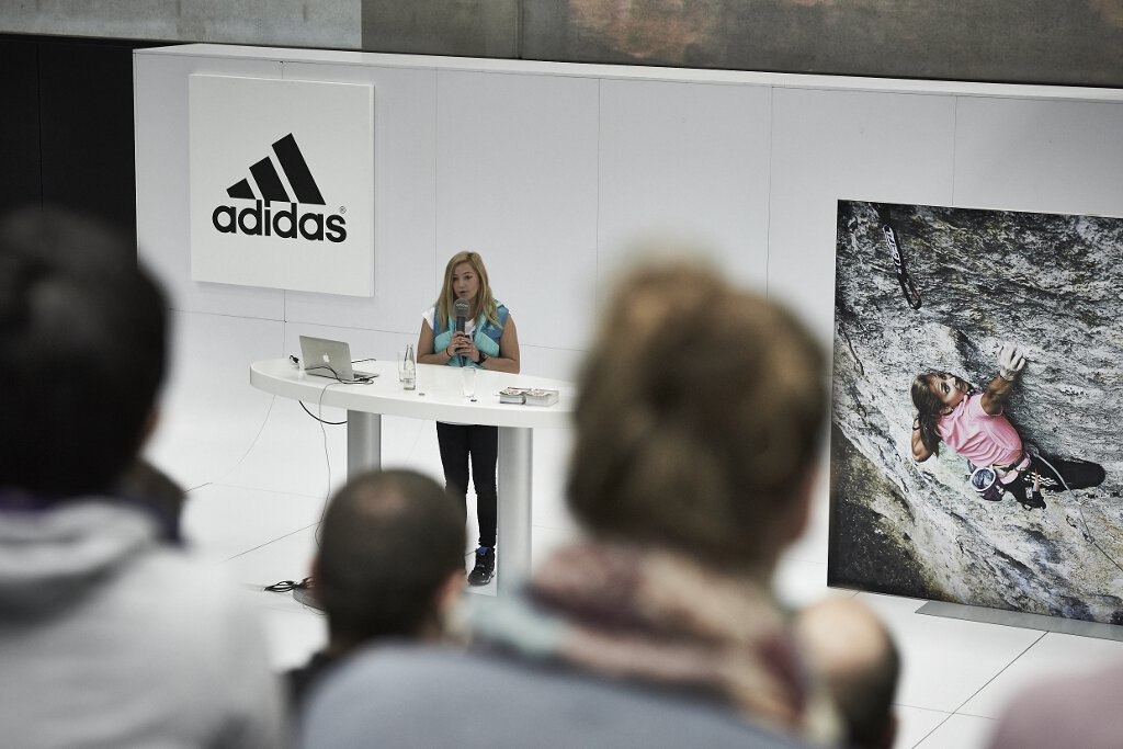 Sasha DiGiulian besucht das adidas Headquarter in Herzogenaurach