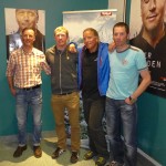 Wolfgang Klocker, Florian Brunner, Andy Holzer und Klemens Bichler bei der Kinopremiere des Films „Unter Blinden“ in Innsbruck (c) Andreas Unterkreuter