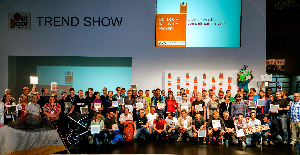 Award Gewinner 2014 Gruppenfoto (c) OutDoor Friedrichshafen