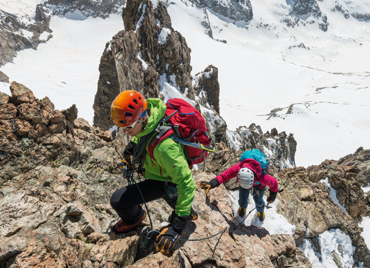 VAUDE Klettersteig Camp vom 2.-5. Juli 2015 in Ramsau am Dachstein VAUDE Klettersteig Camp vom 2.-5. Juli 2015 in Ramsau am Dachstein (c) VAUDE / A. Buisse
