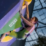 Juliane Wurm im Finale der Boulder WM 2014 in München (c) Marco Kost