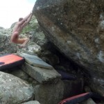 Jan Hojer bouldert in der Silvretta