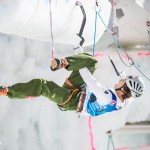 Hee Yong Park bei den Eiskletterweltmeisterschaften 2015 in Rabenstein (c) Harald Wisthaler