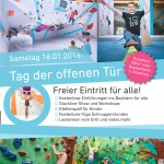 Tag der offenen Tür am 16.01.2016 in der Boulderwelt Frankfurt