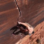 Fire Dust & Cracks: Enzo Oddo Onsights 5.13 Sandstone Splitters (c) Tchaloproductions