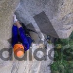 Nina Williams and Helen Sinclair climbing "The Rostrum" (5.11c) in Yosemite Valley, CA (c) adidas Outdoor
