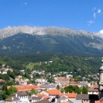 Panorama Innsbruck Austria vom Rathaus Turm (c) Pahu (Own work) [GFDL (http://www.gnu.org/copyleft/fdl.html) or CC-BY-SA-3.0 (http://creativecommons.org/licenses/by-sa/3.0/)], via Wikimedia Commons