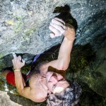 Matthias Stöcker in „Terror Camp“ (9/9+), Tüchersfelder Campingwand, Fränkische Schweiz (c) Julian Söhnlein